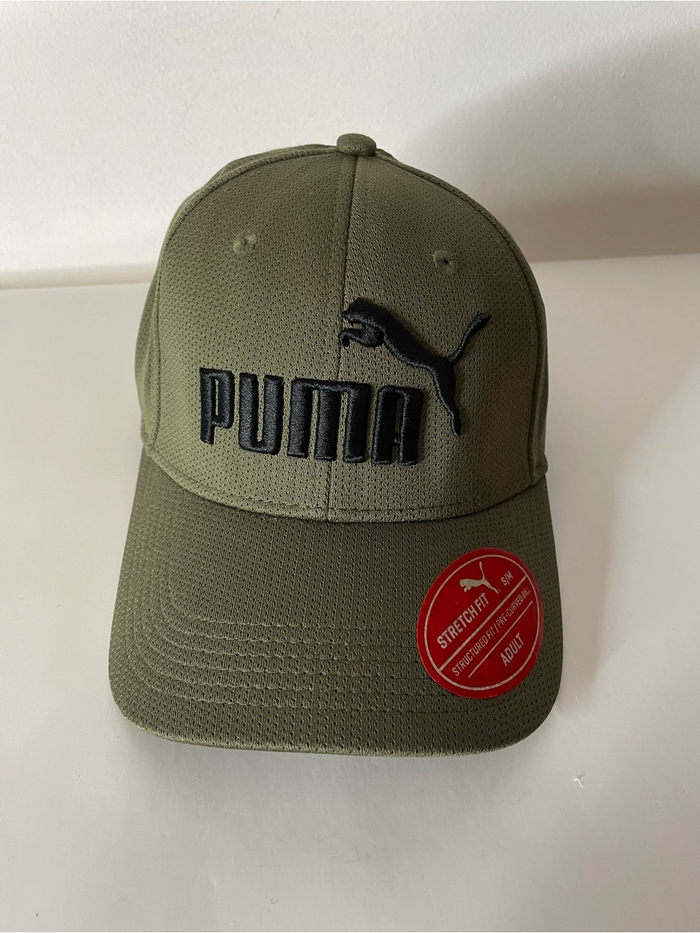 PUMA Olive Green Baseball Cap with Black Logo
